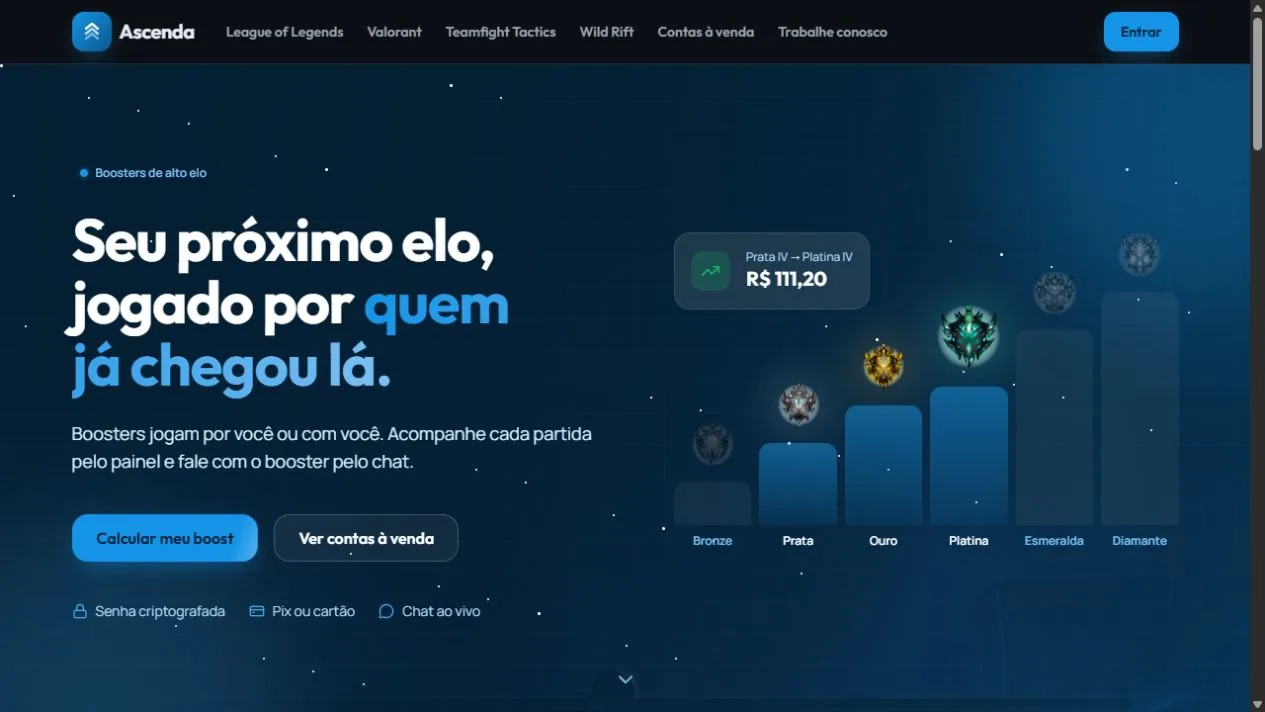 Primeira dobra do Ascenda: “Seu próximo elo, jogado por quem já chegou lá”